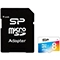 کارت حافظه microSDHC سیلیکون پاور Color Elite کلاس 10 سرعت 85MBps  با آداپتور SD ظرفیت 8GB